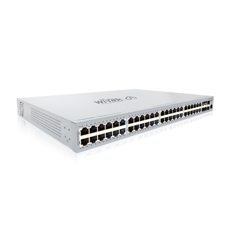 Wi-Tek WI-PCMS554FP-L3 Промышленный 48-портовый управляемый коммутатор PoE