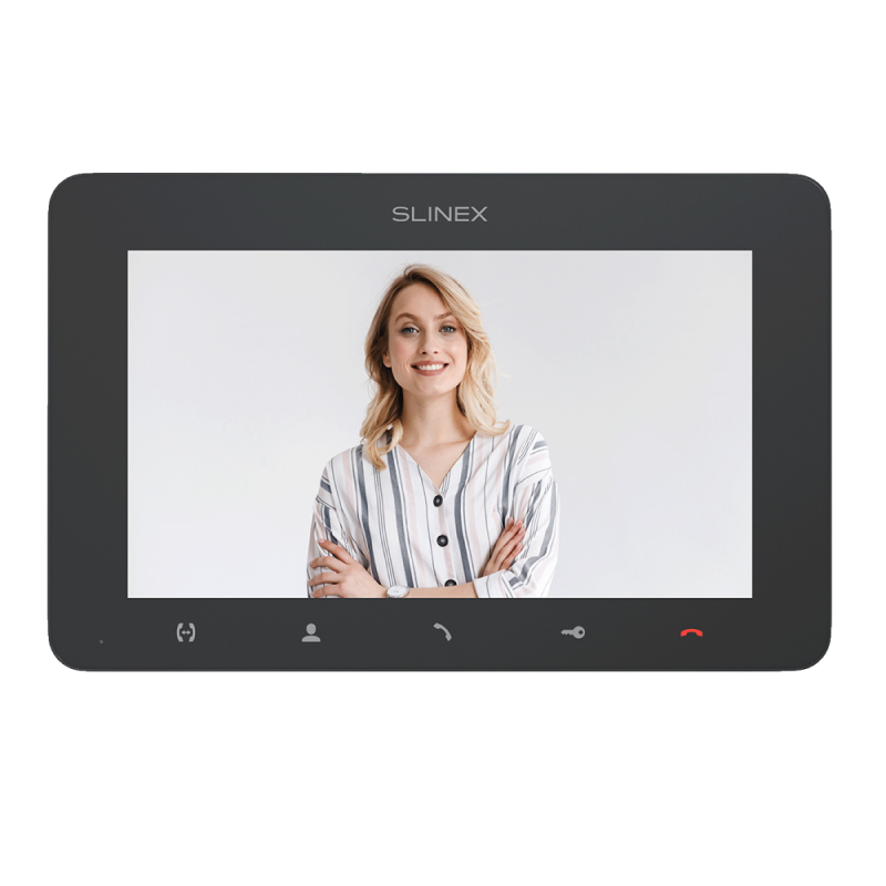 Slinex SM-07MHD цвет графит 7" Компактный видеодомофон с функцией памяти