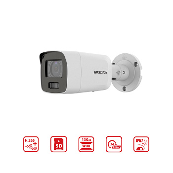 Hikvision DS-2CD2087G2-L (2.8 мм) ColorVu IP видеокамера, 8МП